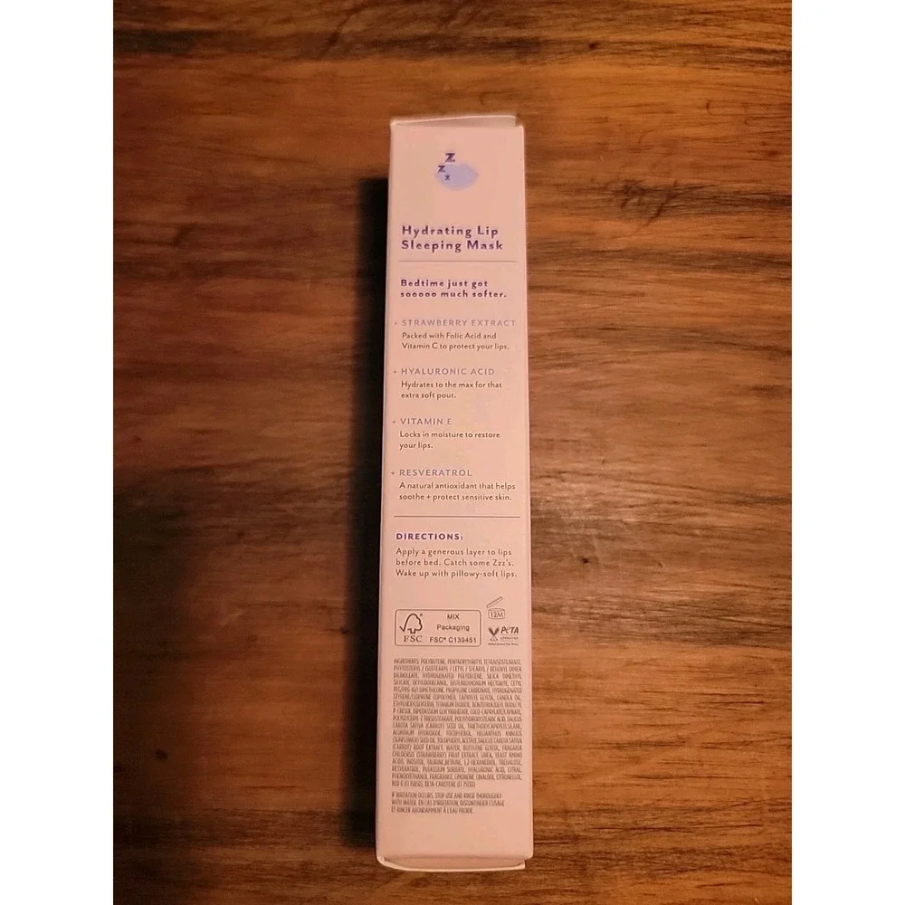 PATCHOLOGY Rose Lips  HYDRATING LIP SLEEPING MASK Full Size .50 oz‎ New in Box